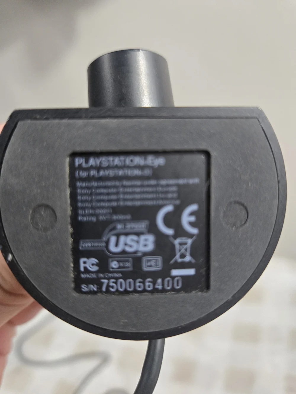 Sony Black Webcam PLAYSTAYION with Red & Blue Indicators
